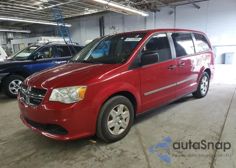 2012 Dodge Grand Caravan Se из США, поврежденный, VIN 2C4RDGBG8CR200391